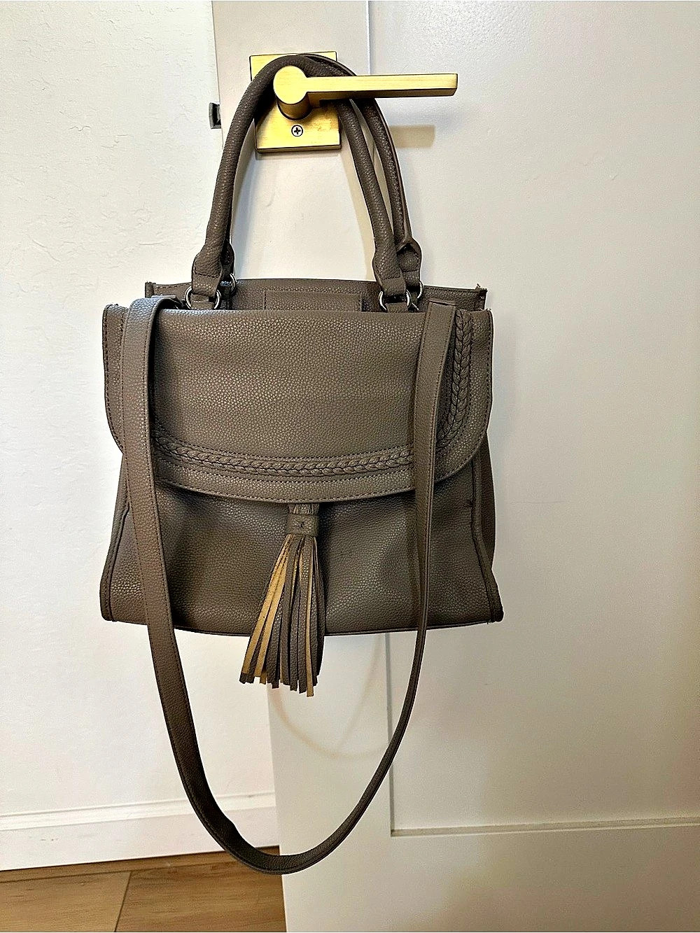 NINE WEST gray cross body/tote bag NWOT